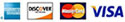 American Express, Discover Network, MasterCard, Visa